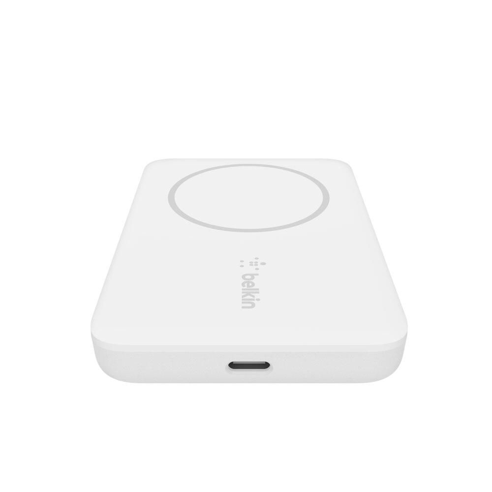 Belkin BoostCharge Magnetische drahtlose Powerbank mit 2500 mAh, weiß Belkin BoostCharge Magnetische drahtlose Powerbank mit 2500 mAh, weiß
